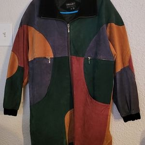 Pelle Men's vintage suede leather jacket 